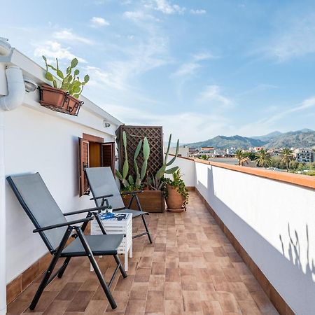 Naxos Charming Penthouse With Swimming Pool X6 Apartment Giardini Naxos Exterior foto