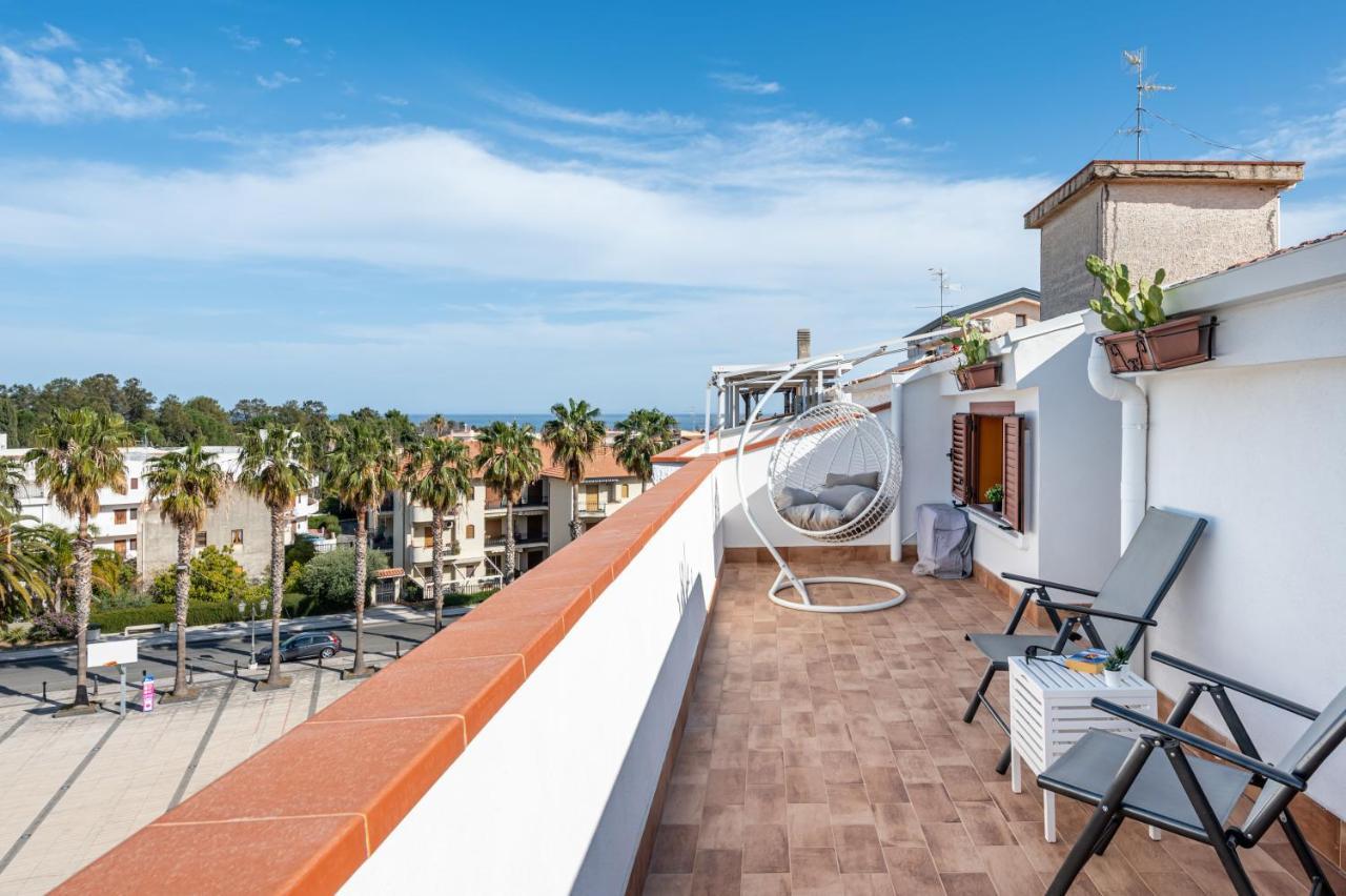 Naxos Charming Penthouse With Swimming Pool X6 Apartment Giardini Naxos Exterior foto